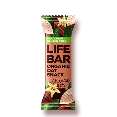 Lifebar Havrebar Chocolate Chip   økologisk    40 Gram fra Lifefood