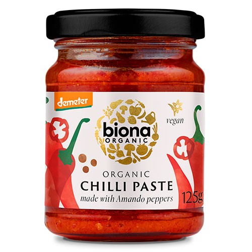 Chilipasta økologisk Demeter   125 Gram fra Biona Organic