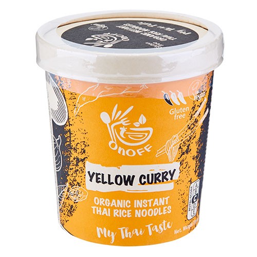 Instant Nudelsuppe Gul Karry   økologisk    75 Gram fra Onoff Spices