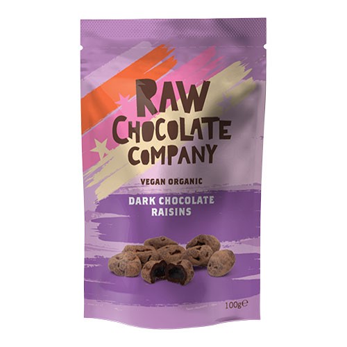Rosiner M. Rå Chokolade   økologisk    100 Gram fra The Raw Chocolate Company