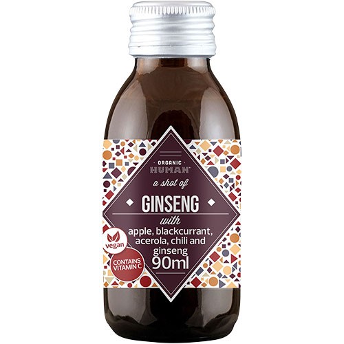 Ginseng Shot   økologisk    90 Ml fra Human