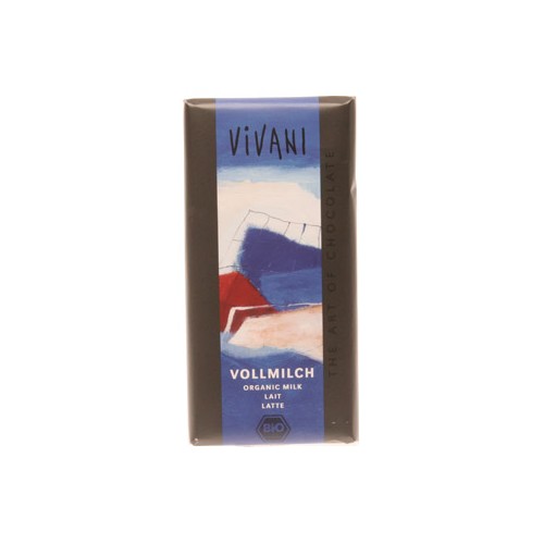 Lys Mælkechokolade økologisk   100 Gram fra Vivani