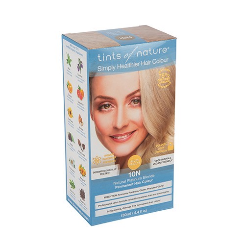 Hårfarve 10n Platinium Blonde   120 Ml     fra Tints Of Nature