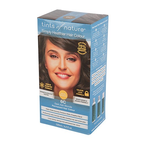 Hårfarve 6c Dark Ash Blonde   120 Ml     fra Tints Of Nature