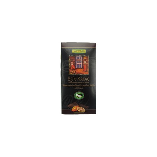 Chokolade 85% Kakao økologisk   80 Gram     fra Rapunzel