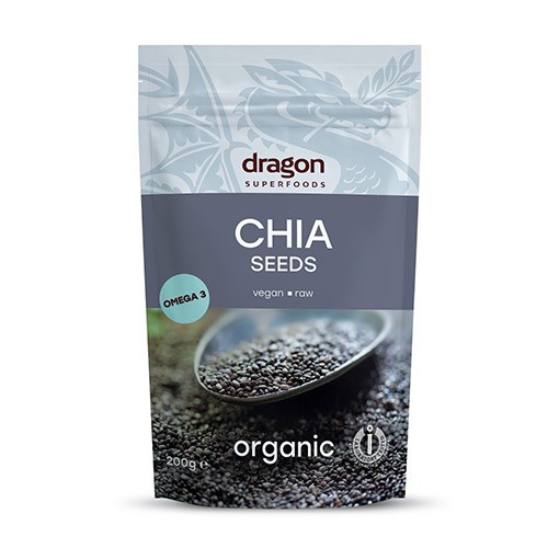 Chia Frø økologisk    200 Gram     fra Dragon Superfoods