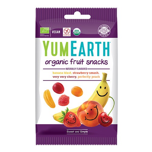 Vingummi Frugtsmag økologisk   50 Gram   Yum Earth fra Yumearth