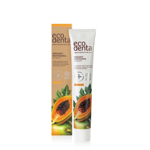 Tandpasta Whitening M. Papaya   75 Ml     fra Ecodenta