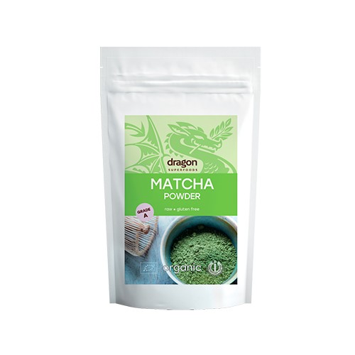 Matcha Grøn Te Pulver økologisk   100 Gram     fra Dragon Superfoods
