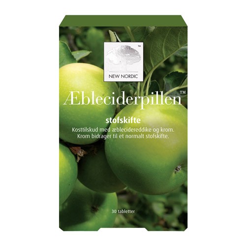 æbleciderpillen   30 Tabletter     fra New Nordic