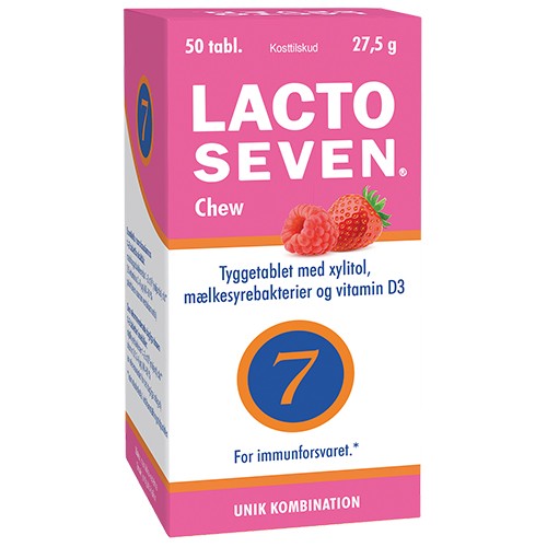 Lacto Seven Chew   50 Tabletter   Lacto Vitabalans fra Lacto/vitabalans
