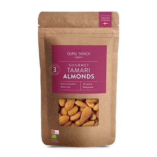 Gourmet Tamari Mandler økologisk    120 Gram      fra Guru Snack