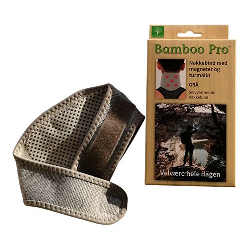 Nakkebind Grå M. 5 Magneter 2000 Gauss Pr.stk 5 Magneter   1 Styk fra Bamboo Pro