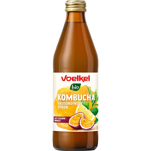 Kombucha Passionsfrugt Og Citron økologisk   33 Cl     fra Voelkel
