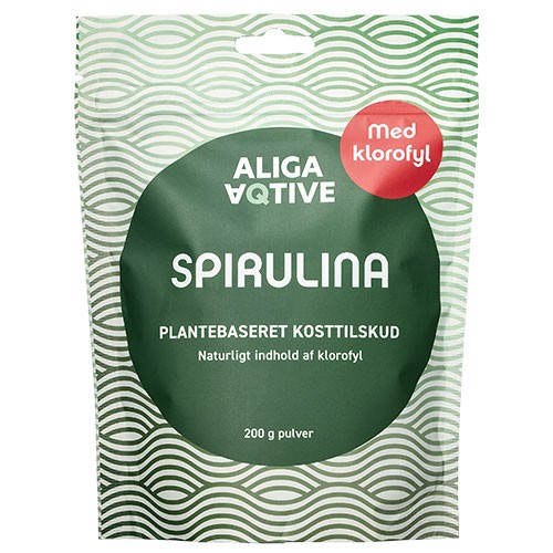 Spirulina Pulver   200 Gram fra Aliga Aqtive