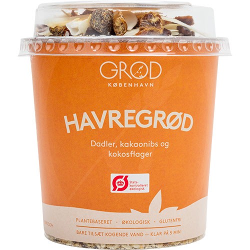 Havre  M Dadler, Kakaonibs & Kokosflager   økologisk    71 Gram     fra Grød