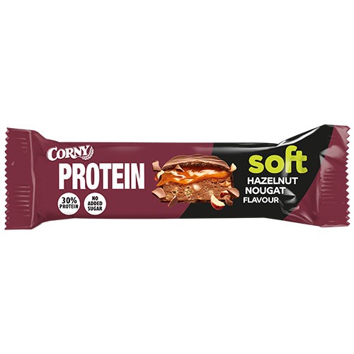Soft Protein Hazelnut   45 Gram fra Corny