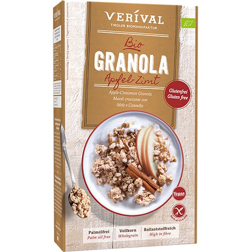 Granola æble Kanel   økologisk    325 Gram fra Verival