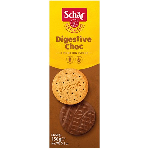 Digestive Kiks Med Chokolade   150 Gram fra Schär