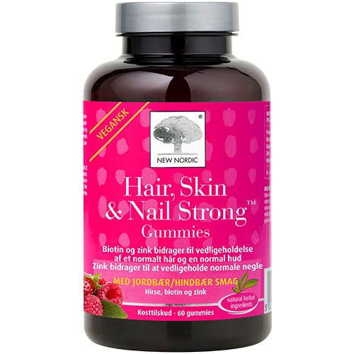 Hair, Skin & Nail Strong Gummies   60 Gum fra New Nordic