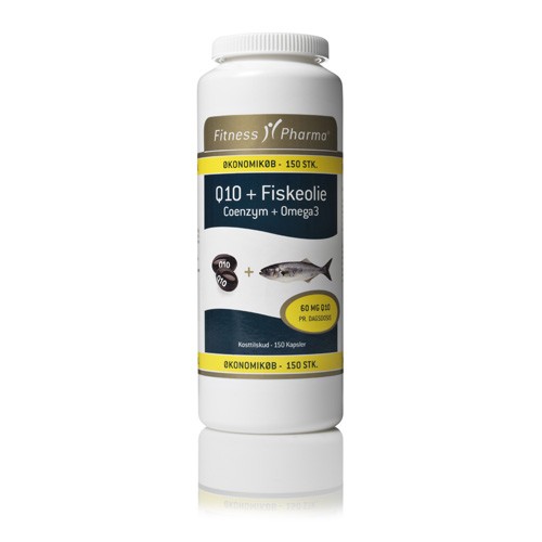 Q10 Med Fiskeolie   150 Kap     fra Fitness Pharma