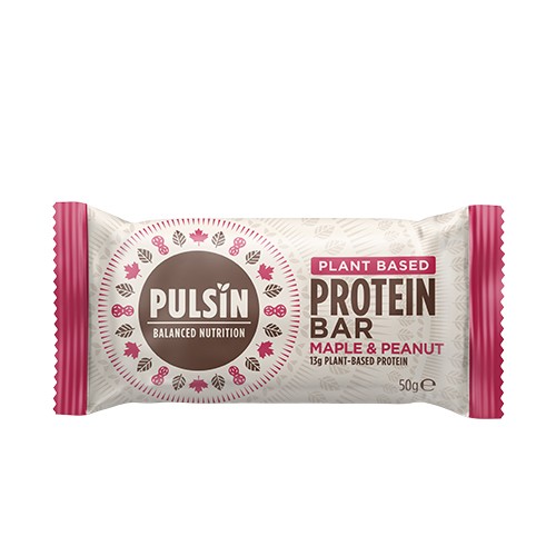 Proteinbar Maple & Peanut      50 Gram     fra Pulsin