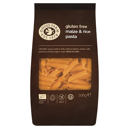 Majs & Ris Penne Gutenfri økologisk  500 Gr   Doves fra Doves Farm