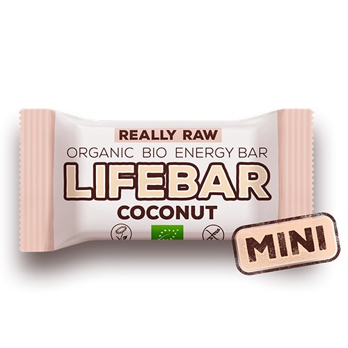 Lifebar Mini Coconut Raw økologisk   25 Gram     fra Lifefood