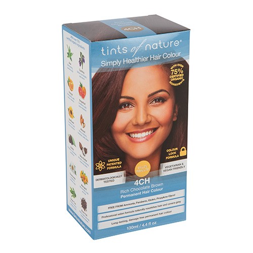 Hårfarve 4ch Rich Chocolate Brown   120 Ml     fra Tints Of Nature