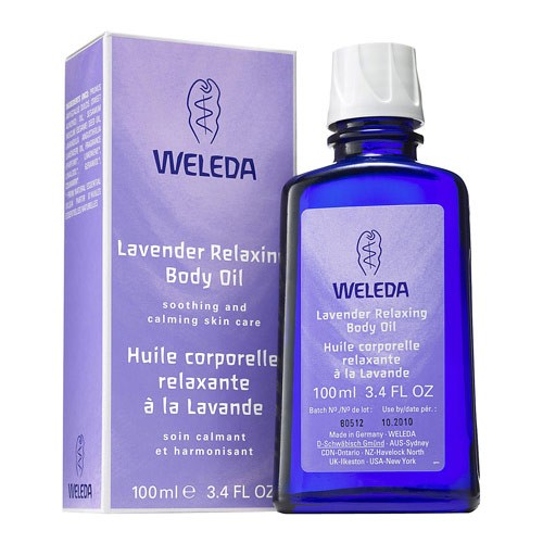 Body Oil Relaxing Lavender   100 Ml     fra Weleda