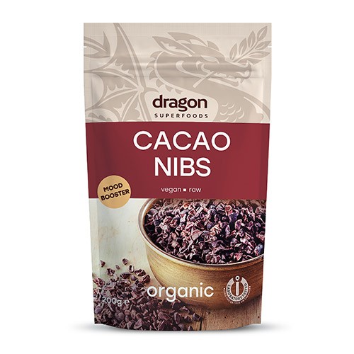 Cacao Nibs økologisk Criollo Raw    200 Gram     fra Dragon Superfoods