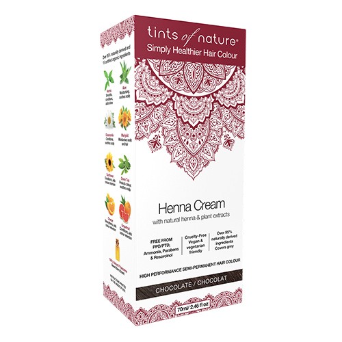 Hårfarve Henna Creme Chocolate   70 Ml     fra Tints Of Nature