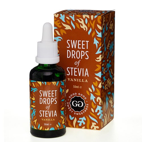 Stevia Dråber Vanilje   50 Ml   Sweet Drops Of Stevia fra Good Good