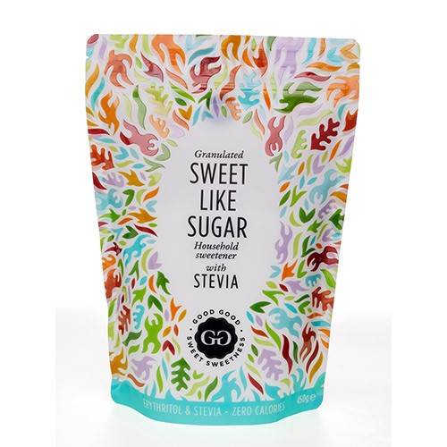 Sødemiddel Stevia Sweet Like Sugar   450 Gram     fra Good Good