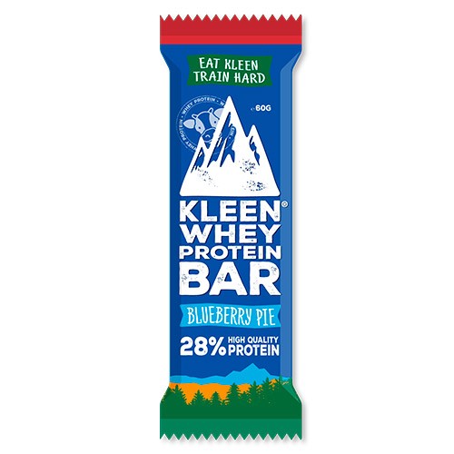 Whey Protein Bar Blueberry Pie   60 Gram     fra Kleen