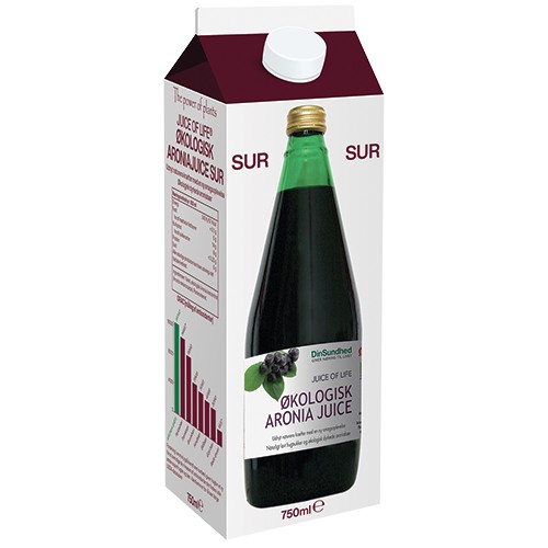 Aronia Saft ø, Sur Saft   750 Ml     fra Livets Frugt Saft