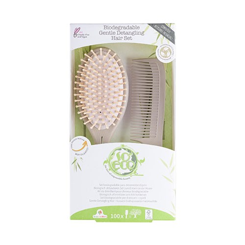 Hårbørste Sæt Gentle Detangling   1 Pakke     fra So Eco