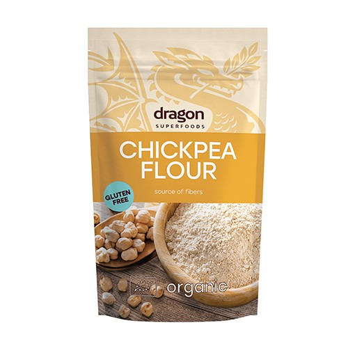 Kikærtemel økologisk   200 Gram     fra Dragon Superfoods