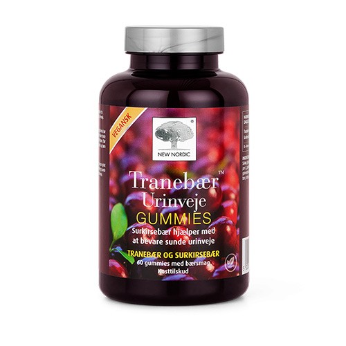 Tranebær Urinveje Gummies   60 Gum     New Nordic fra Mirenesse