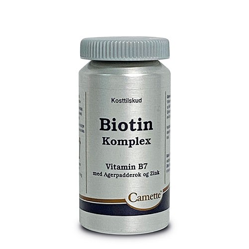 Biotin Komplex Med Zink Og Agerpadderok   90 Tabletter     fra Camette