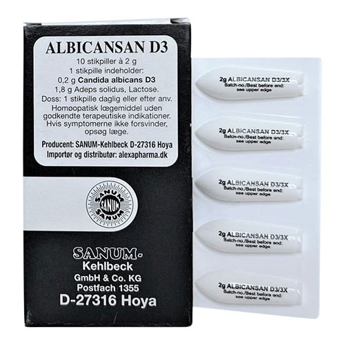 Albicansan Stikpiller D3   1 Pakke     fra Sanum