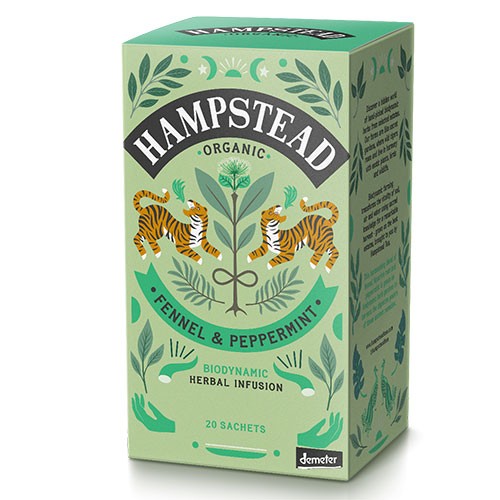 Fennikel & Pebermynte Te økologisk Demeter   20 Breve   Hampstead fra Hampstead Tea