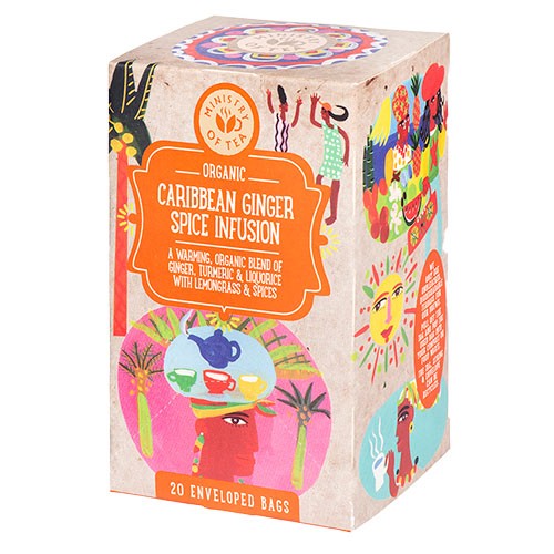 Caribbean Ginger Spice Te   økologisk    20 Breve fra Ministry Of Tea
