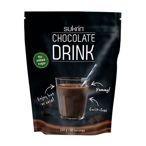 Sukrin Chocolate Drink   250 Gram     fra Funksjonellmat