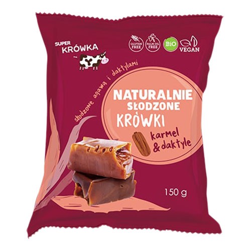 Karameller Med Daddel   økologisk    150 Gram fra Super Fudgio