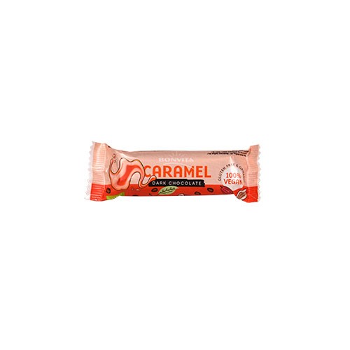 Caramelbar M. Mørk Chokolade    økologisk    40 Gram     fra Bonvita