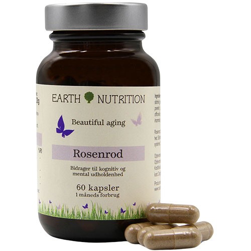 Rosenrod   Beautiful Aging   60 Kapsler fra Earth Nutrition