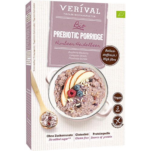 Probiotisk Grød   Hindbær Blåbær   økologisk    350 Gram fra Verival