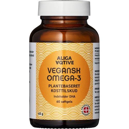 Vegansk Omega 3, Softgel Kapsler   60 Kapsler fra Aliga Aqtive
