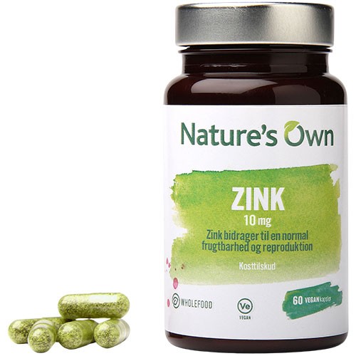 Zink   60 Kapsler fra Natures Own